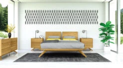 Astrid Bed With 2 Panel Headboard -Furniture Sale Store 1Astrid2PanelBedroomCherry main