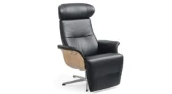 Timeout Recliner In Black Leather