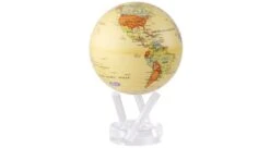 Rotating Beige Globe
