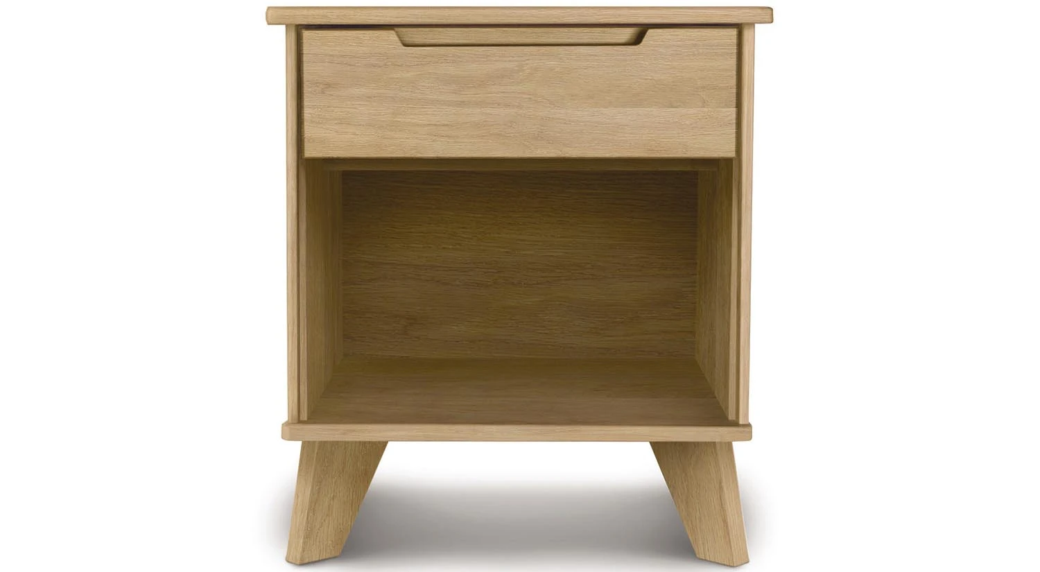 Linn 1 Drawer Night Stand Oak 2 Linn 1 Drawer Night Stand Oak - Image 2