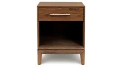 Mansfield 1 Drawer Nightstand -Furniture Sale Store Mansfield1DrawerHeadOnWalnut main