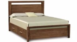 Mansfield Storage Bed - 49" Tall -Furniture Sale Store Mansfield49inStorageBedWalnut main