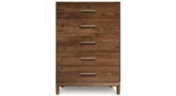 Mansfield 5 Drawer Wide Dresser -Furniture Sale Store Mansfield5DrawerWideHeadOnWalnut main