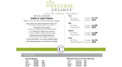 Natural Dreamer Firm Mattress