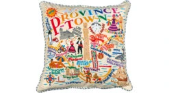 Provincetown Hand-Embroidered Pillow