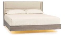 Sloane Floating Bed -Furniture Sale Store SloaneFloatingBedUnderBedLightingWeatheredAsh main