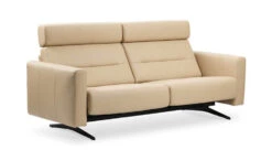 StellaS2 Loveseat By Stressless -Furniture Sale Store Stressless Stella 22C5 Seater Paloma Beige headrest wide armrest S2arm angle main