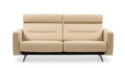 StellaS2 Loveseat By Stressless -Furniture Sale Store Stressless Stella 22C5 Seater Paloma Beige headrest wide armrest S2arm front main