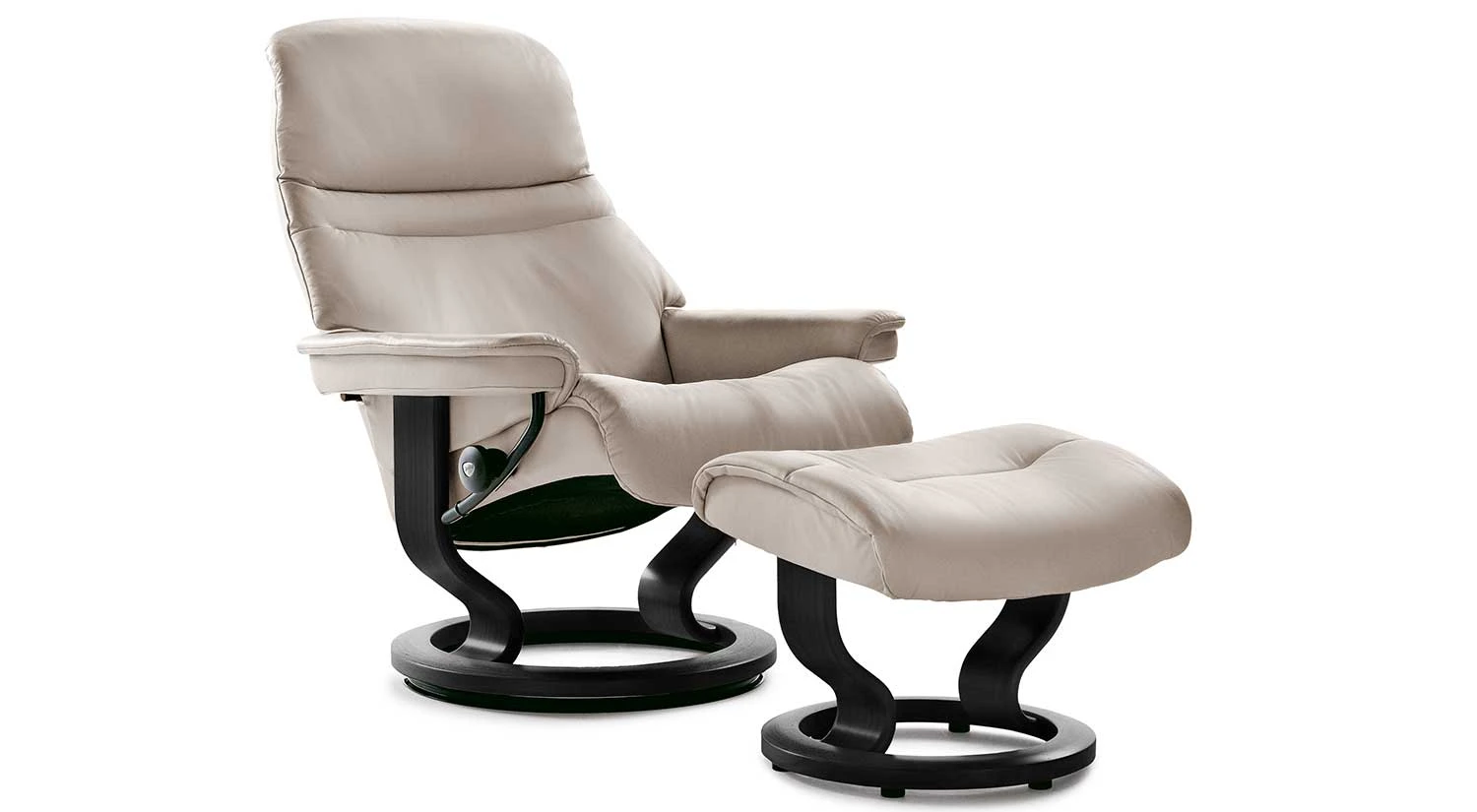 Sunrise Stressless Chair And Ottoman 2 Sunrise Stressless Chair And Ottoman - Image 2