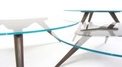 Tripod Coffee Table -Furniture Sale Store TRIPODC STD Extraclear Walnut tops main