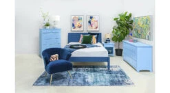 Hanover 1 Drawer Nightstand -Furniture Sale Store alt room setting Manchester Bedroom Grey Front2 main