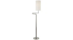 Anton Large Swing Arm Floor Lamp In Polished Nickel