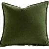 Cotton Velvet Green Pillow