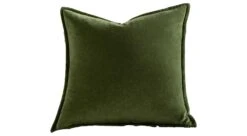 Cotton Velvet Green Pillow