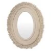 Fringe Oval Mirror