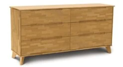 Linn 6 Drawer Dresser -Furniture Sale Store linn 6drawer natcherry angle main