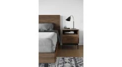 Linq 22" Nightstand 12 Linq 22" Nightstand -Furniture Sale Store linq 9129 9181 22 side table walnut lifestyle vertical1 main