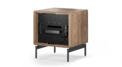 Linq 22" Nightstand 9 Linq 22" Nightstand -Furniture Sale Store linq 9181 22 side table walnut isolated back main