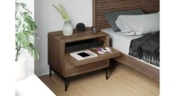 Linq 28" Nightstand -Furniture Sale Store linq 9182 28 side table walnut lifestyle 2 main
