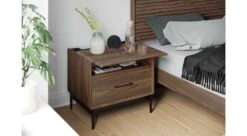 Linq 28" Nightstand -Furniture Sale Store linq 9182 28 side table walnut lifestyle 3b main