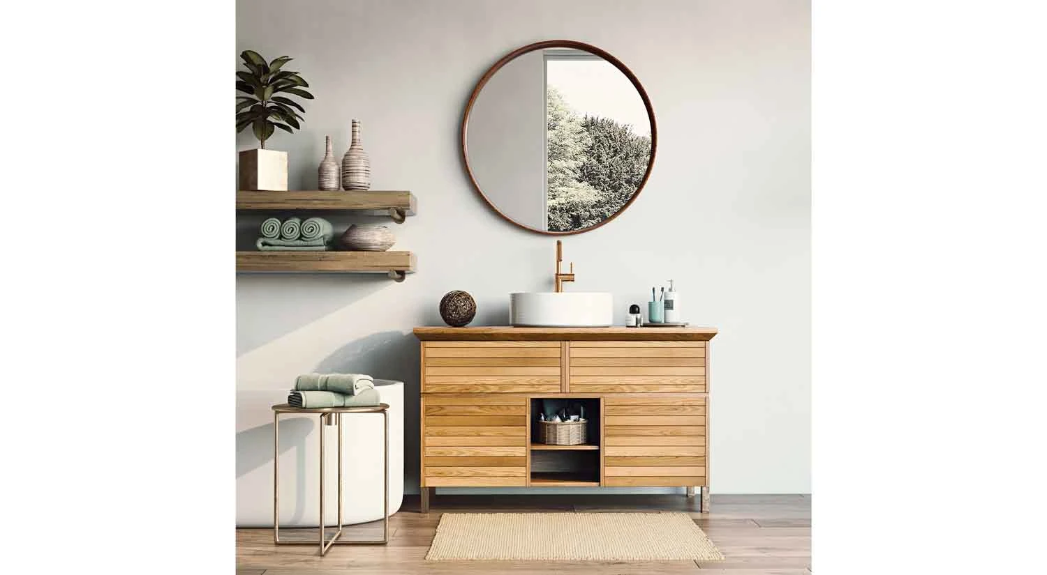 Reagan Round Mirror 4 Reagan Round Mirror - Image 4