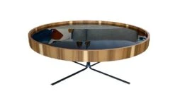 Regia Large Cocktail Table In Black Lacquer