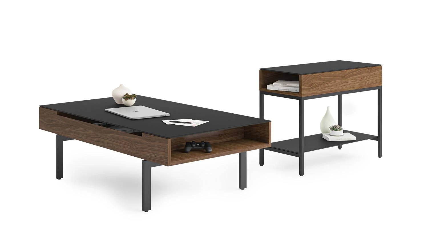 Reveal End Table In Natural Walnut 2 Reveal End Table In Natural Walnut - Image 2