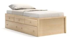 Shaker Captain's 3 Drawer W/Trundle Bed By Revolution Furnishings