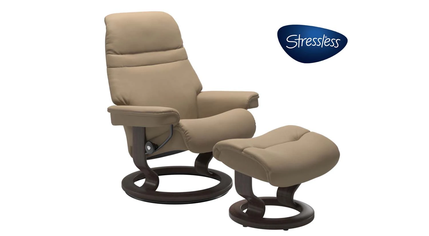 Sunrise Stressless Chair And Ottoman 1 Sunrise Stressless Chair And Ottoman