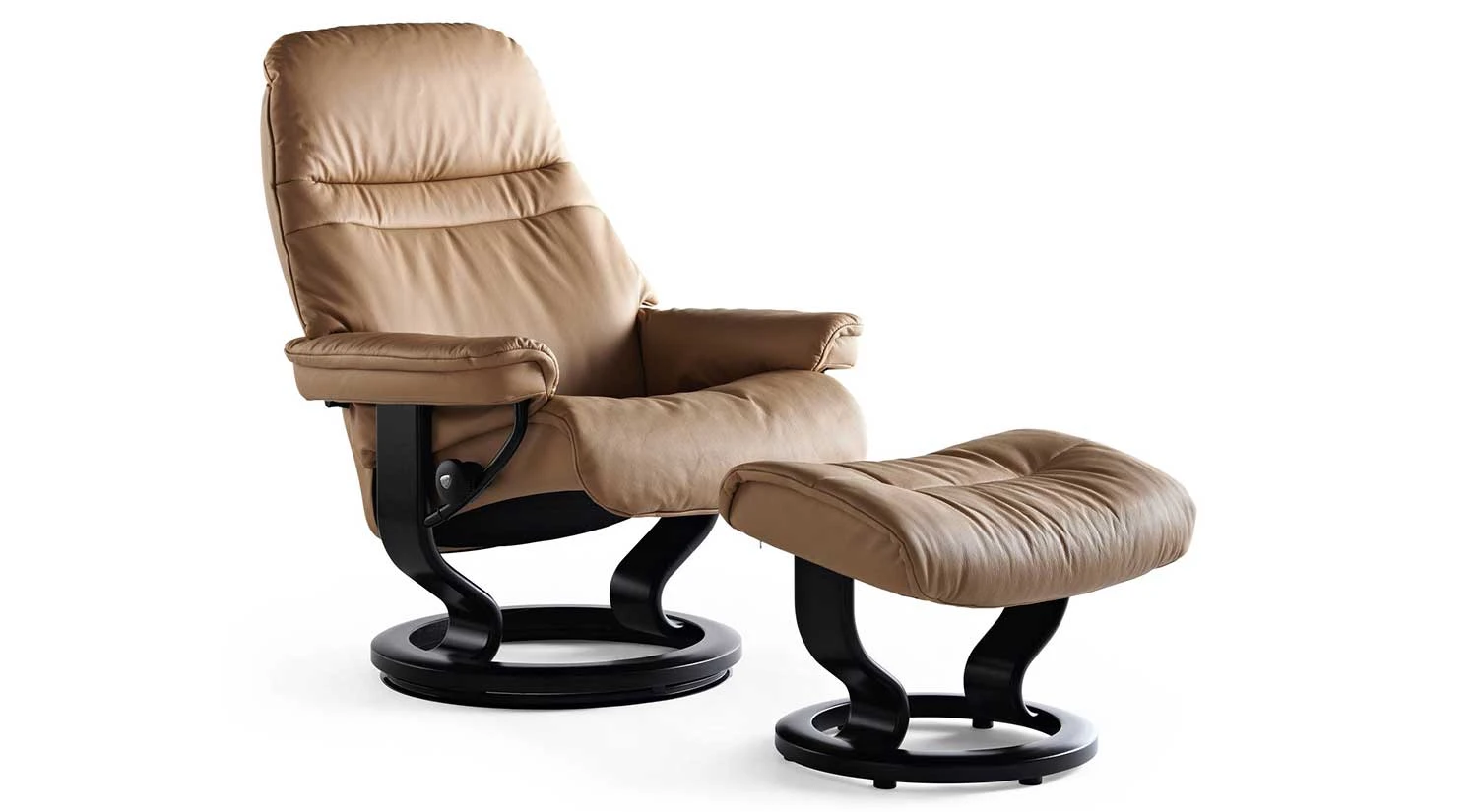 Sunrise Stressless Chair And Ottoman 3 Sunrise Stressless Chair And Ottoman - Image 3