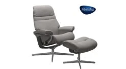Sunrise Stressless Chair And Ottoman X-Base