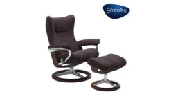 Wing Stressless Recliner And Ottoman Signature